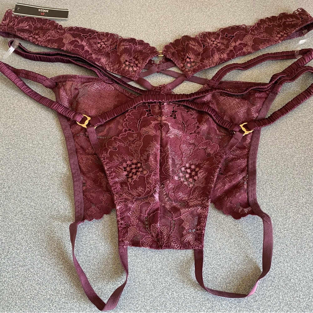 LOVE Vera Merlot colored crouchless undergarment